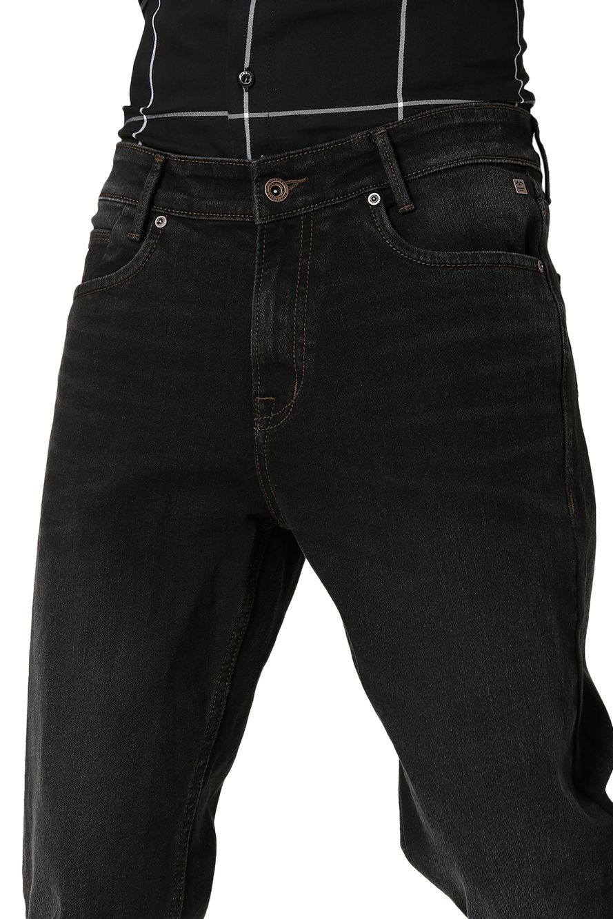 Black Straight Fit Original Stretch Jeans