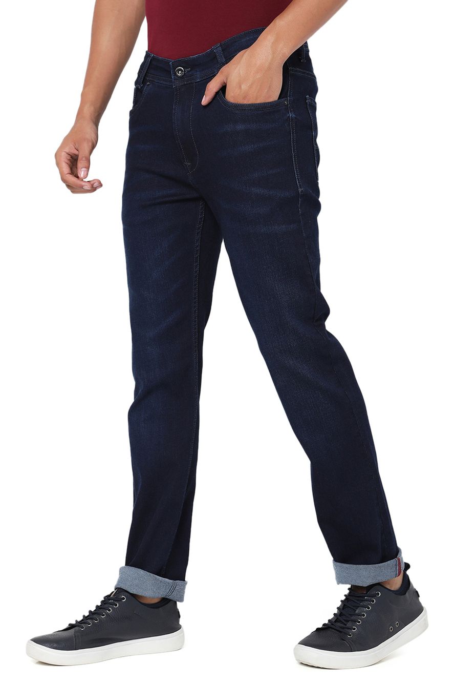 Mid Blue Straight Fit Original Stretch Jeans