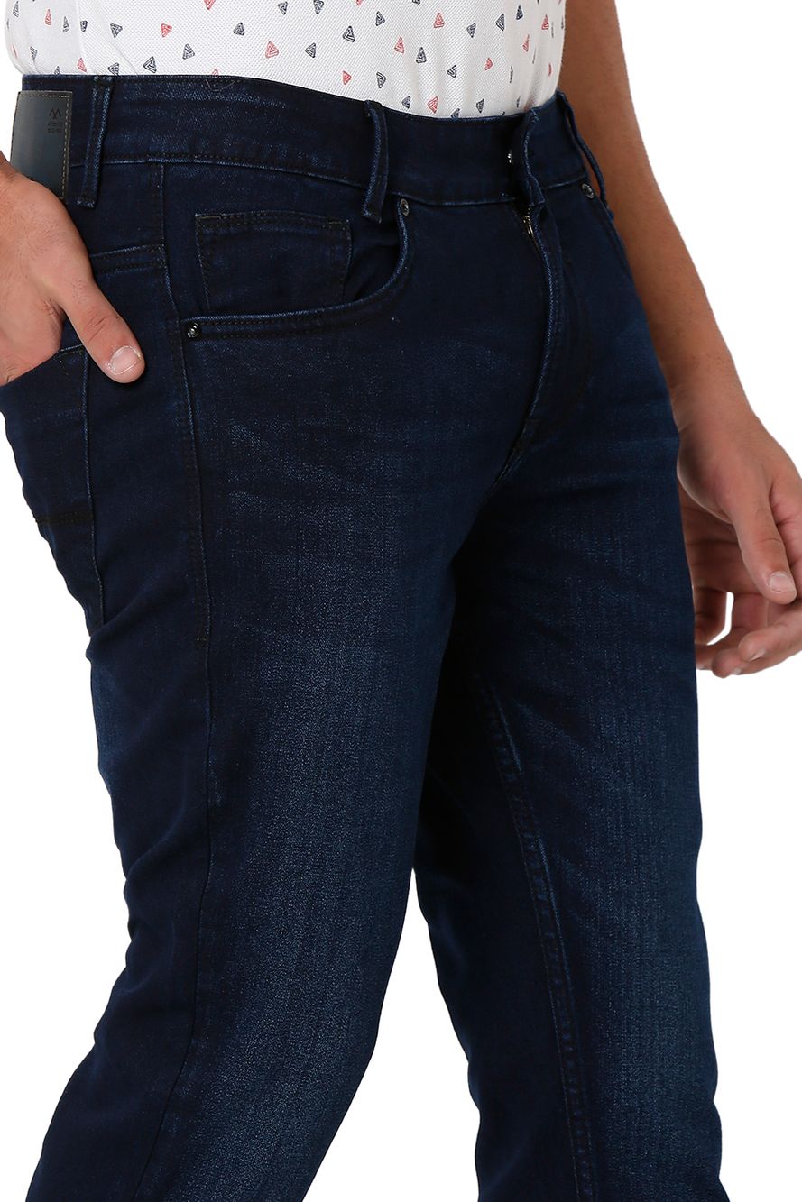 Dark Blue Ankle Length Original Stretch Jeans