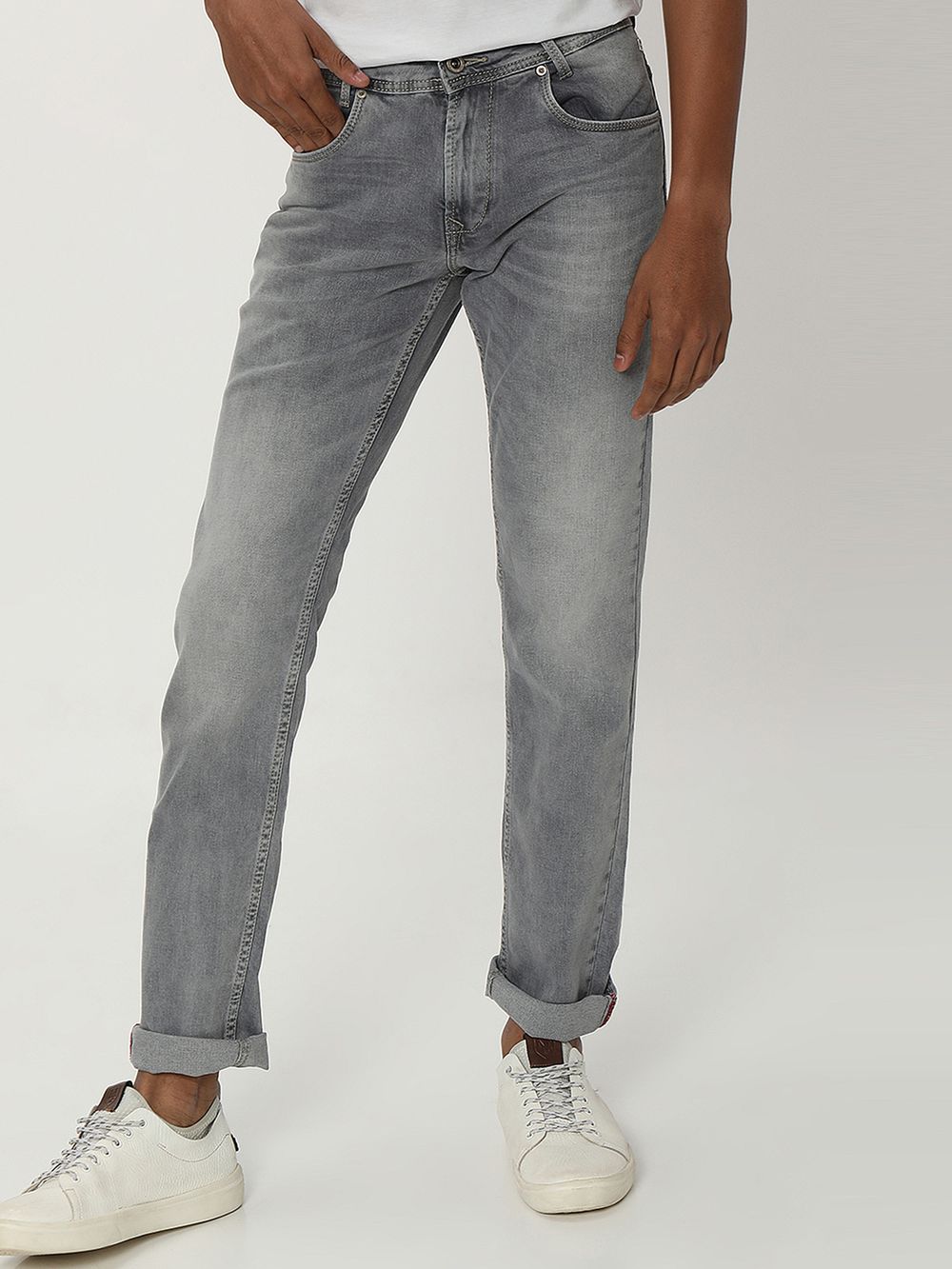 Grey Super Slim Fit Originals Stretch Jeans