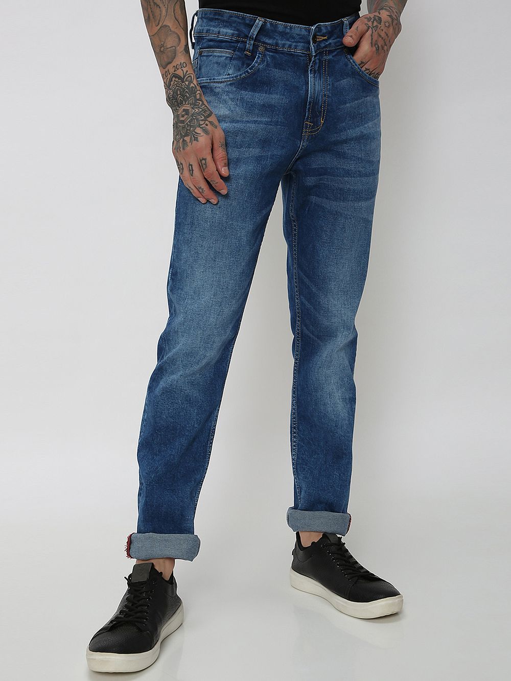 Blue Black Skinny Fit Originals Stretch Jeans