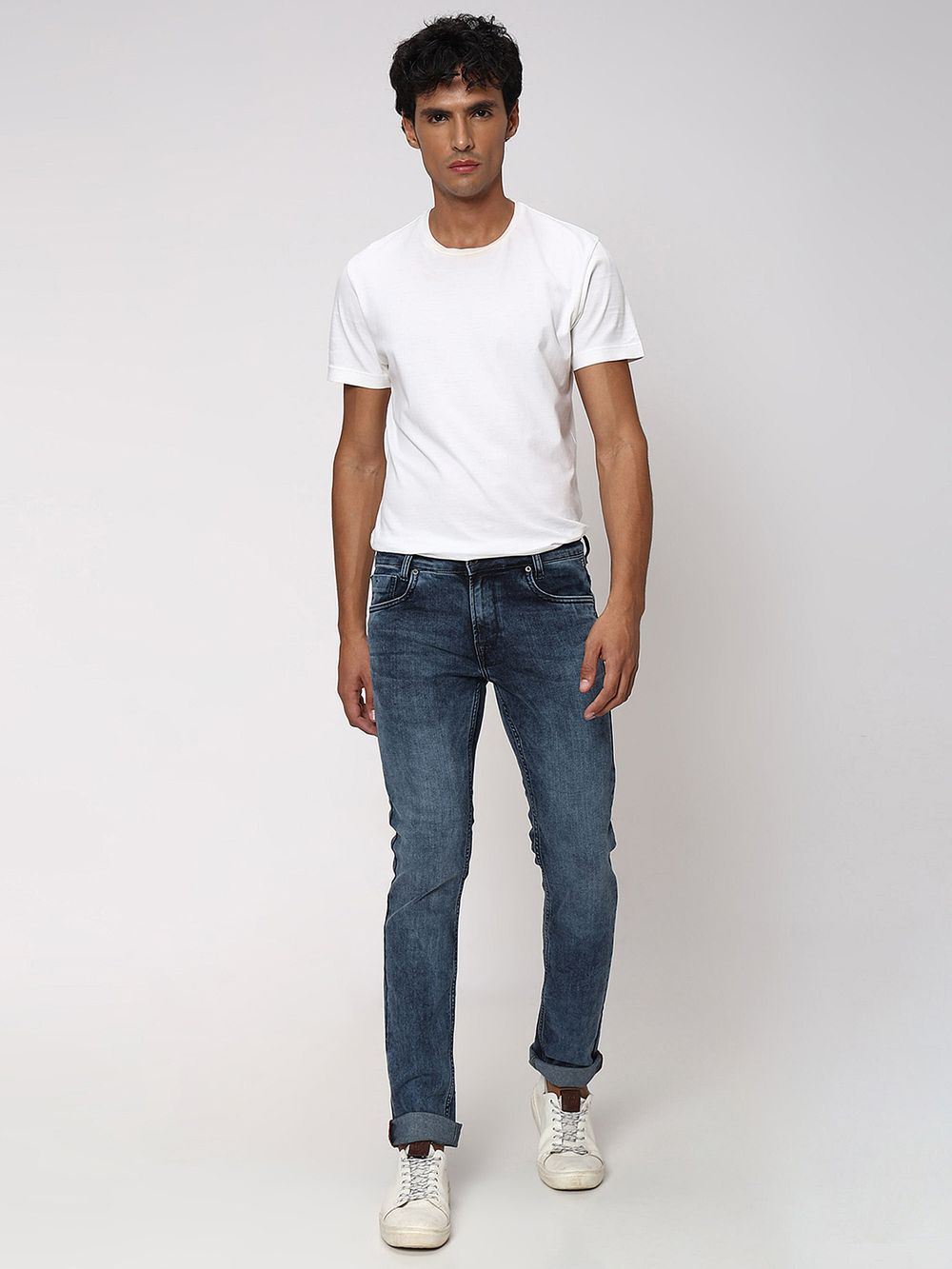 Blue Grey Super Slim Fit Originals Stretch Jeans