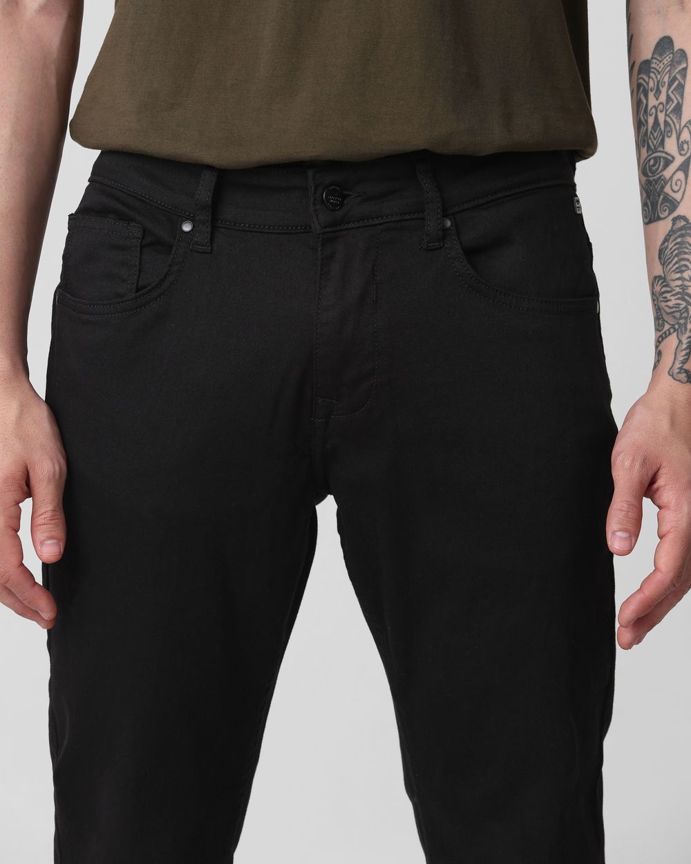Jet Black Skinny Fit Jeans