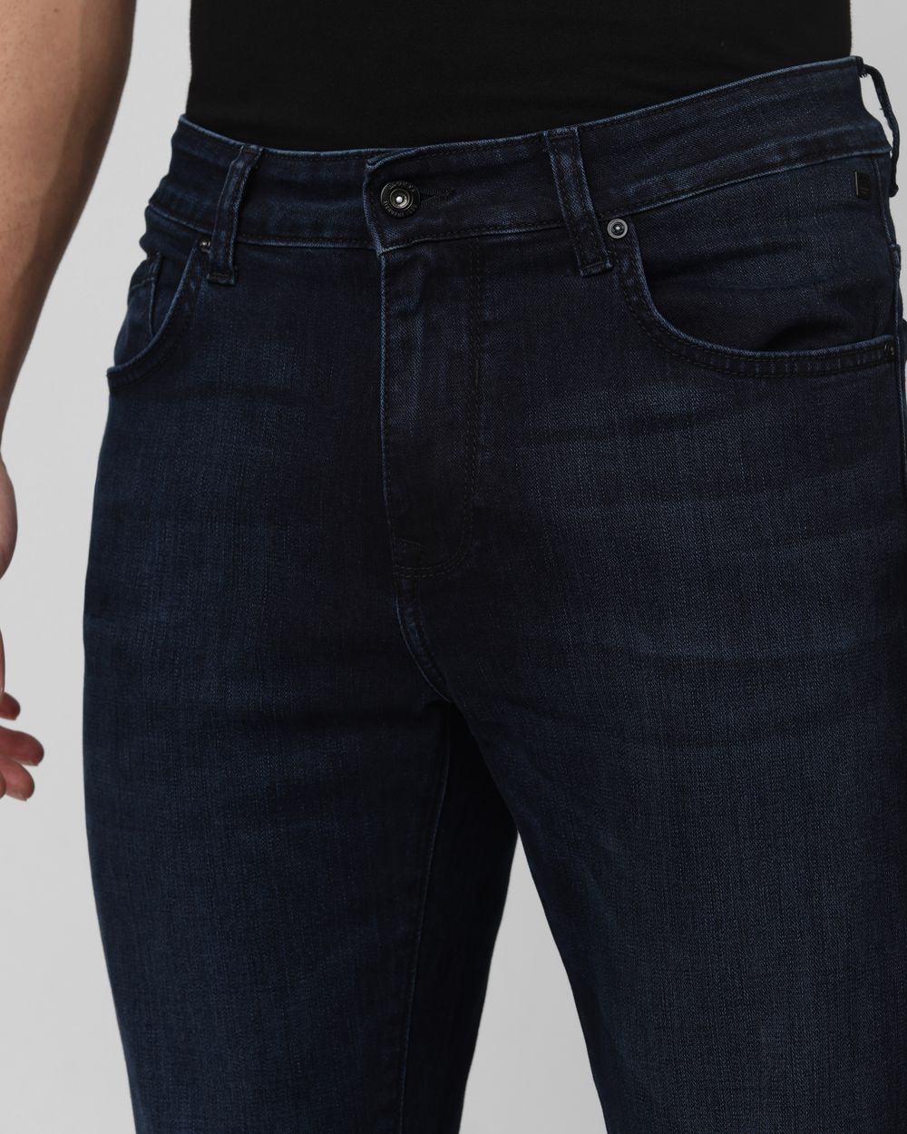 Blue Black Ankle Length Originals Stretch Jeans