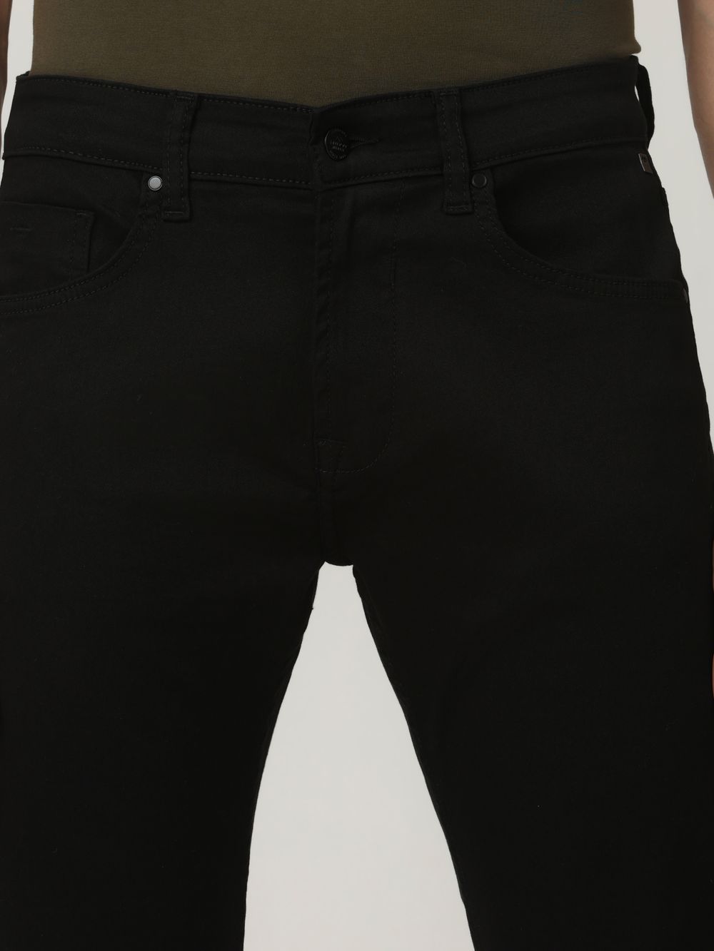 Jet Black Relaxed Straight Fit Originals Stretch Jeans