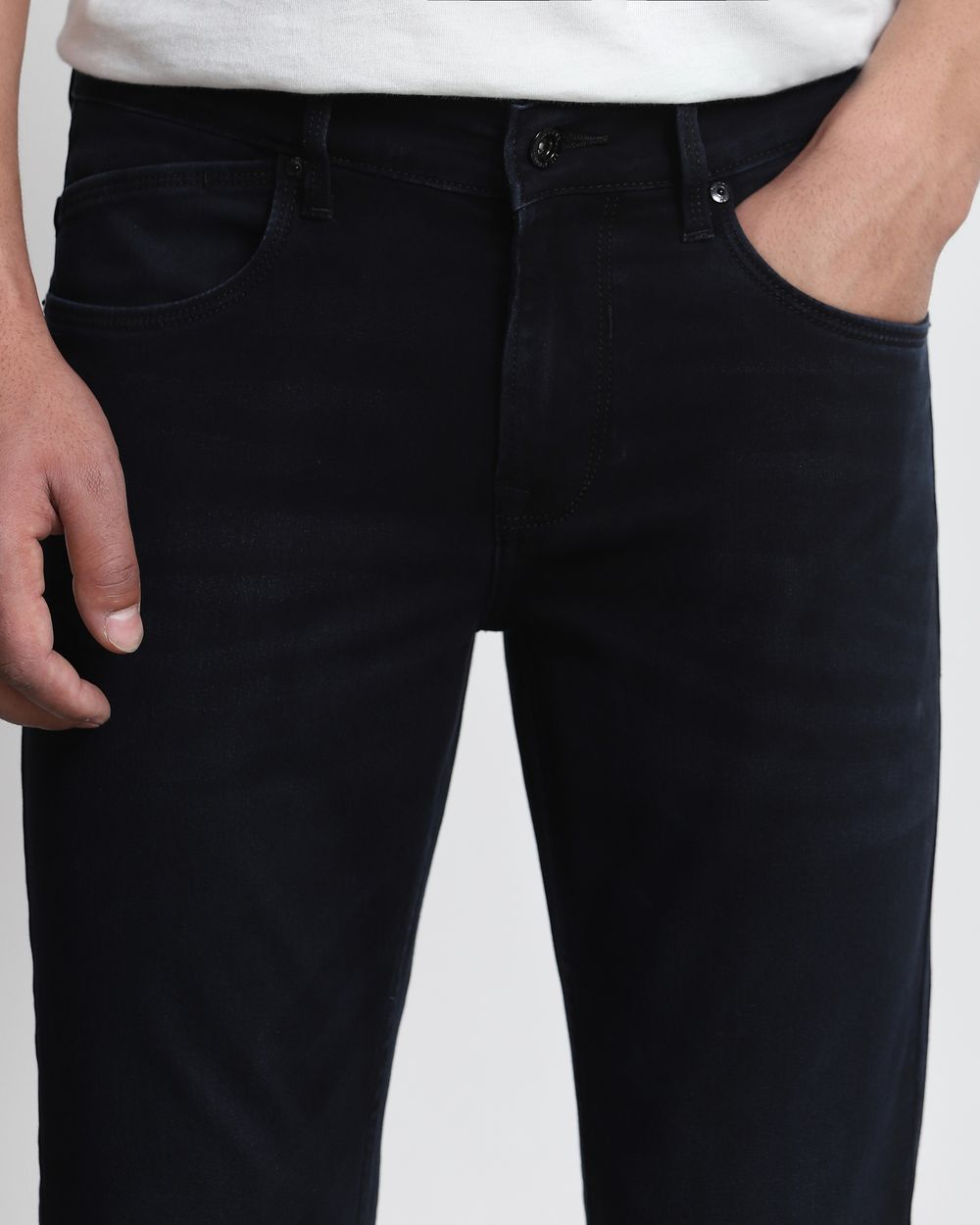 Black Ankle Length Jeans