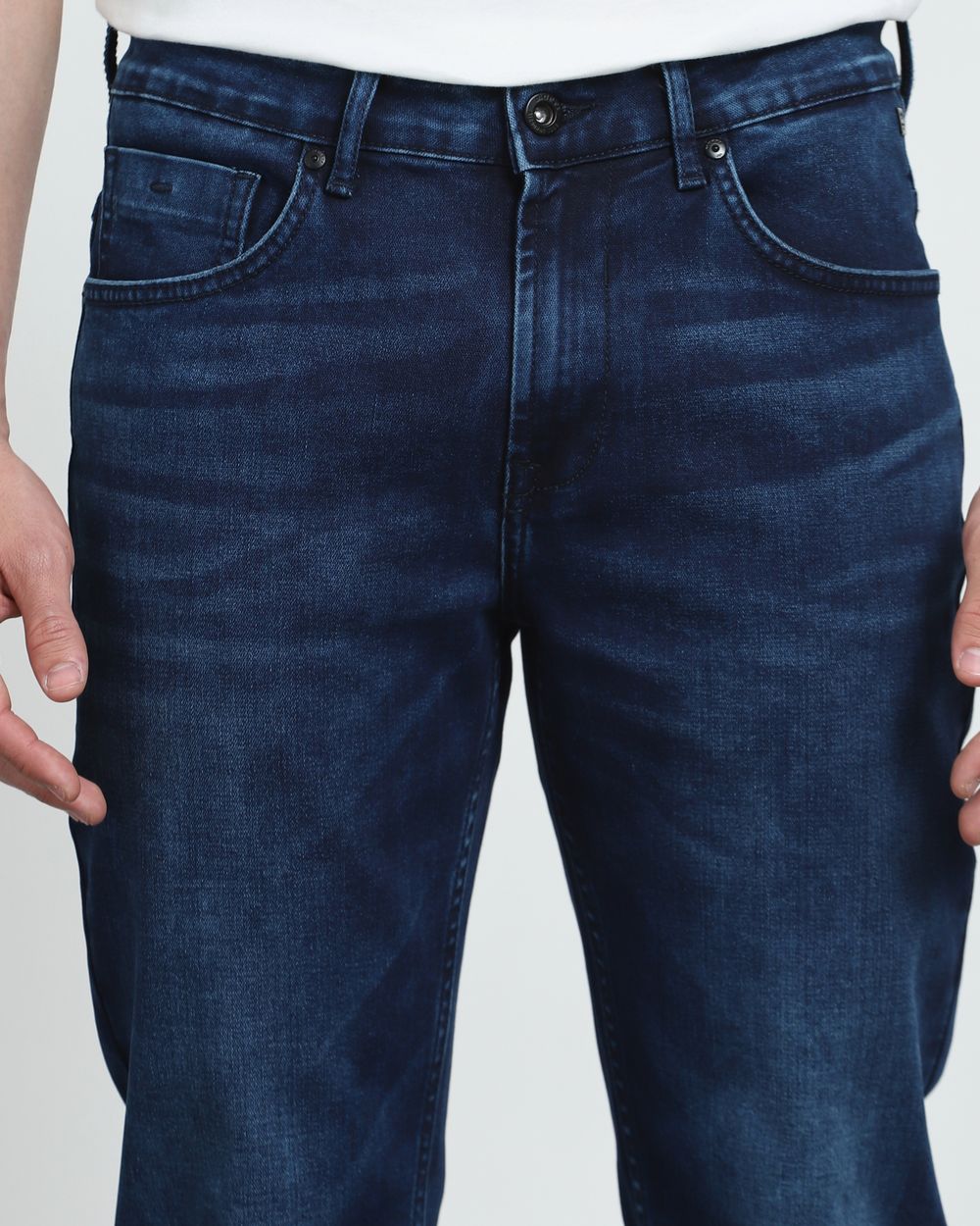 Deep Indigo Blue Super Slim Fit Jeans