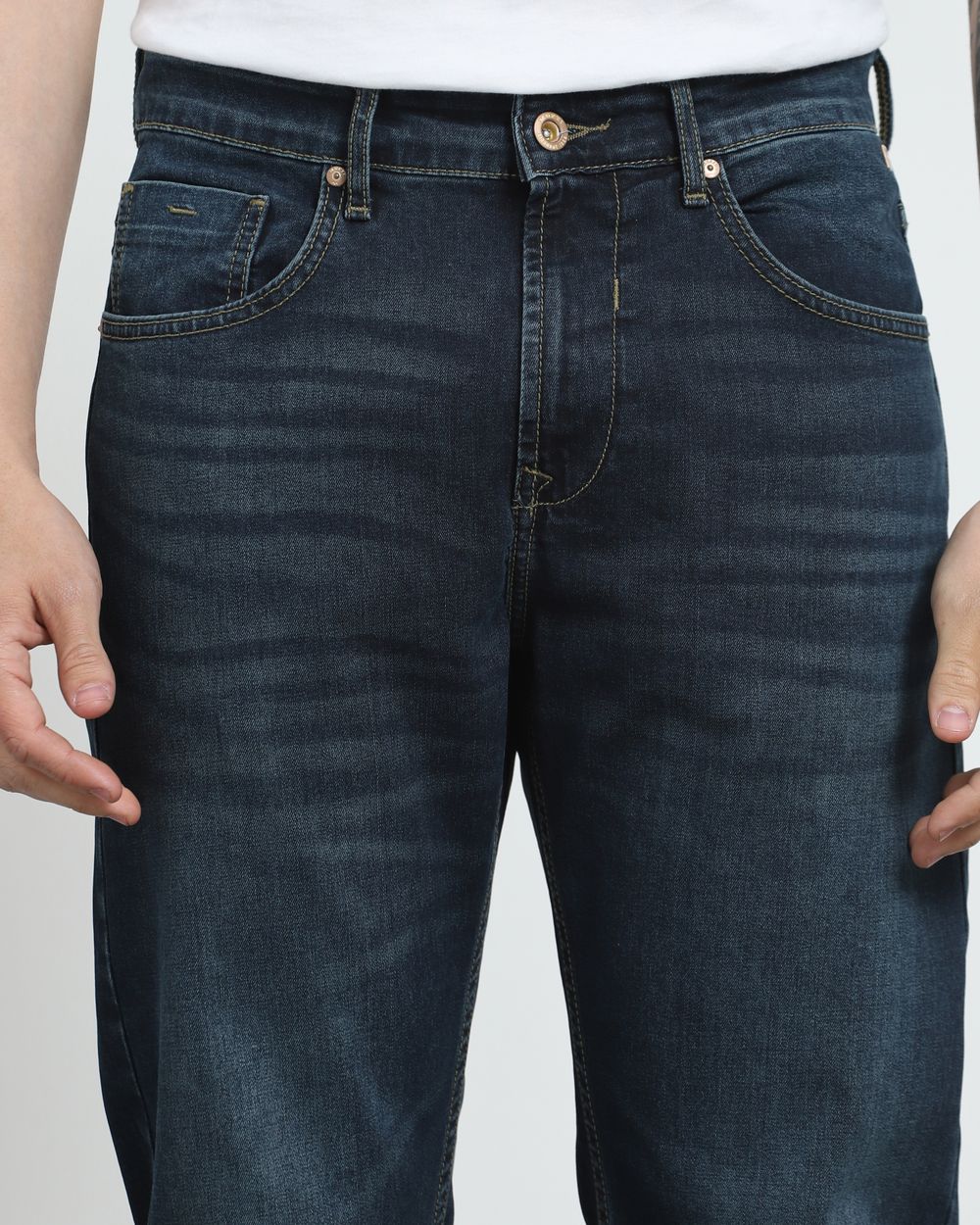 Dark Indigo Blue Super Slim Fit Jeans