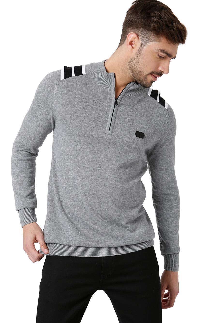 Sporty Half Zip Sweater