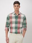 Pink Large Check Lightweight Shirt