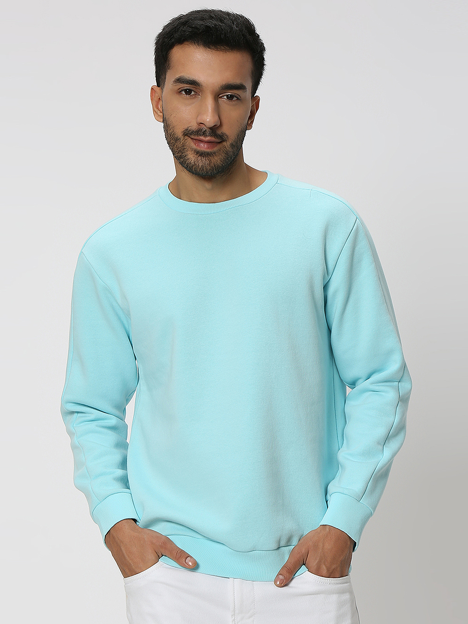 Baby blue sweatshirt men's sale