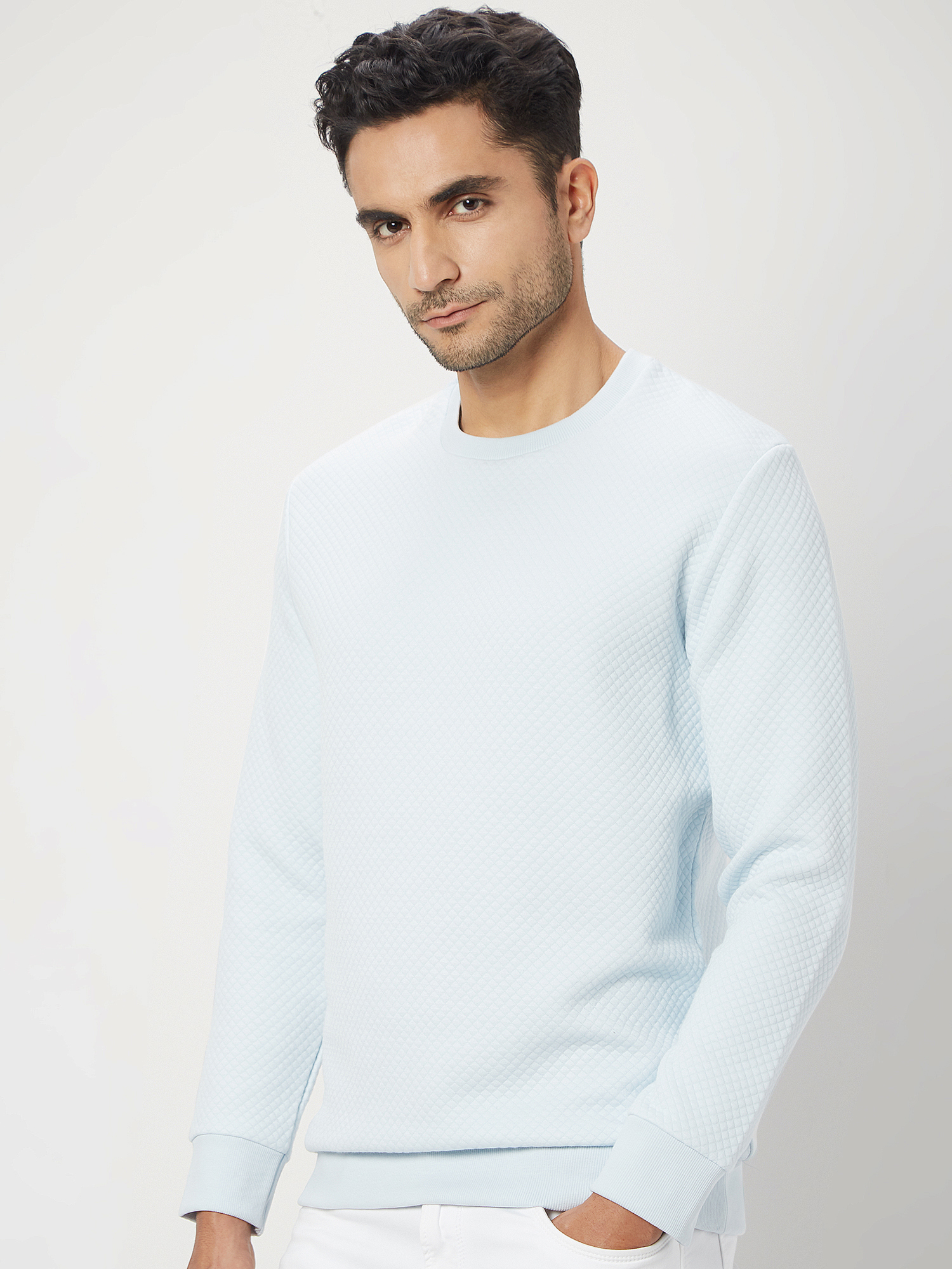 Light blue pullover best sale