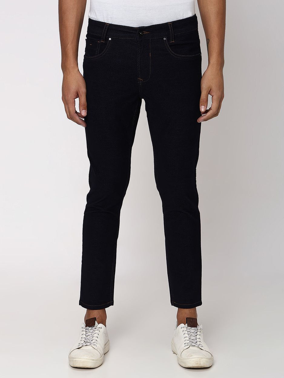 Navy Ankle Length Trouser