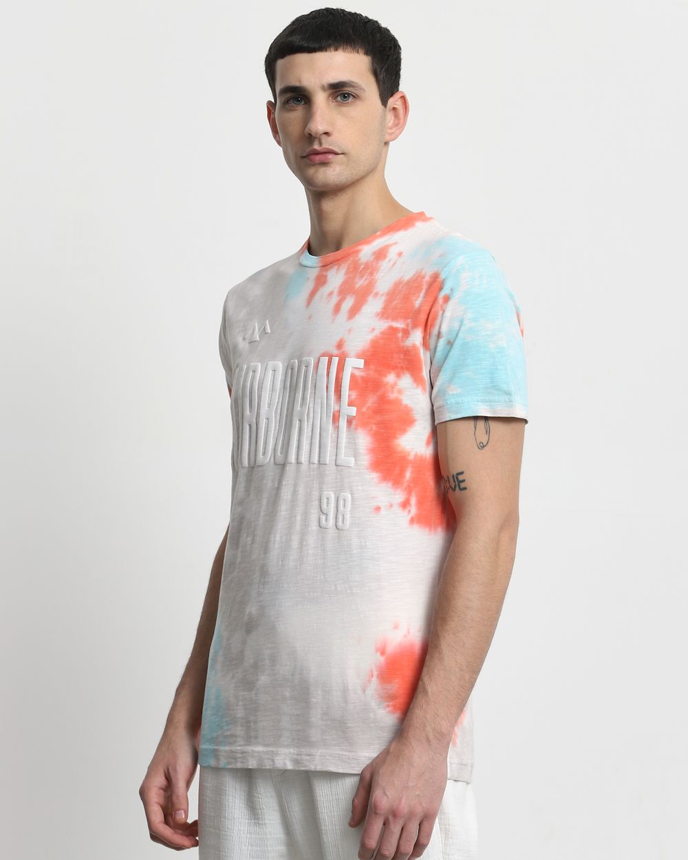 Multi Tie-Dye Slim Fit T-Shirt