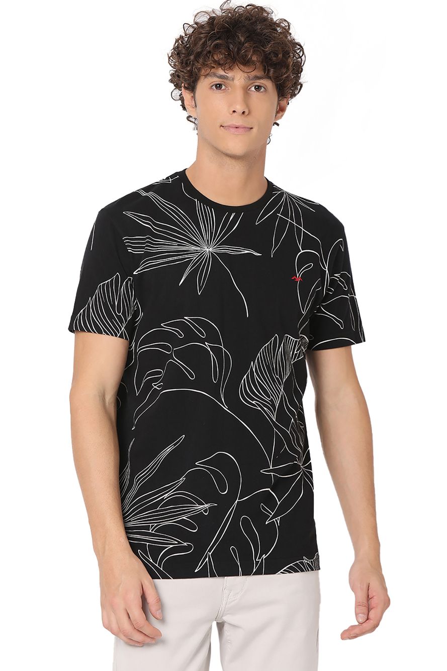 Black Leaf Graphic Tee