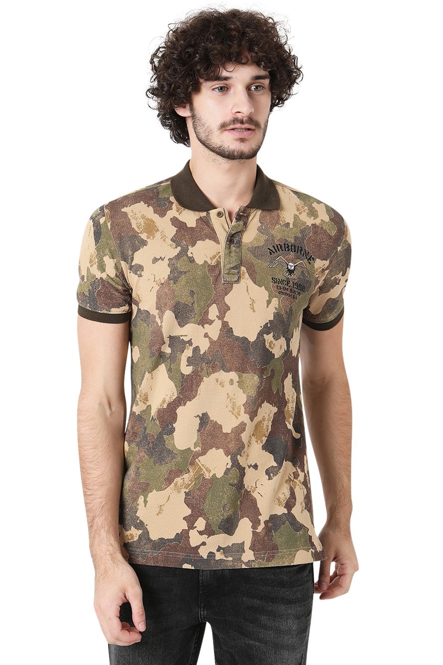 Camo Badged Camo Polo