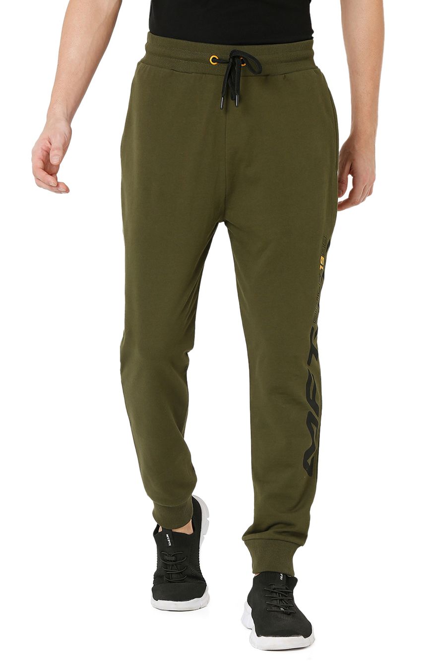 Olive Knitted Track Pants