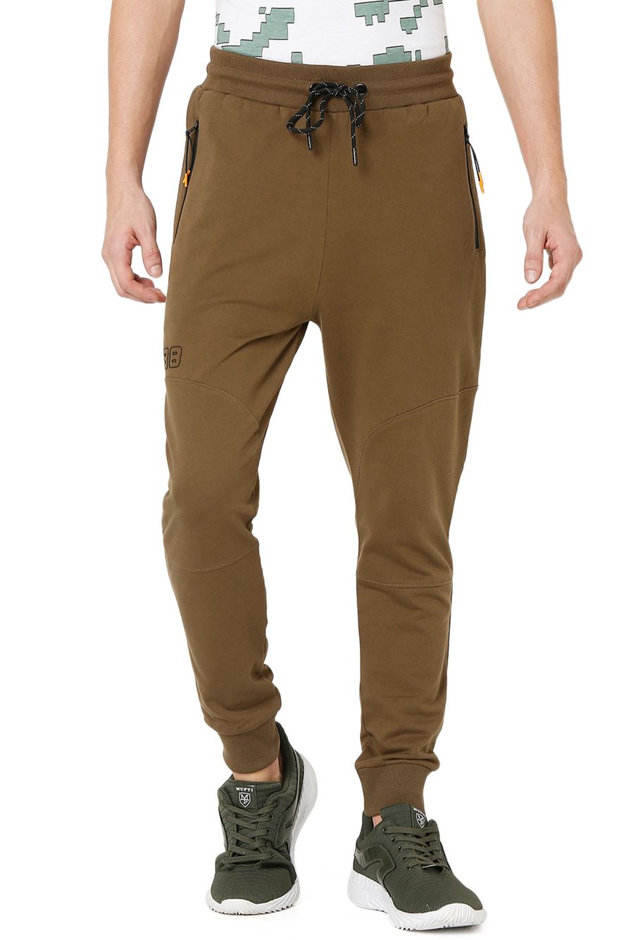 Olive Knitted Track Pants