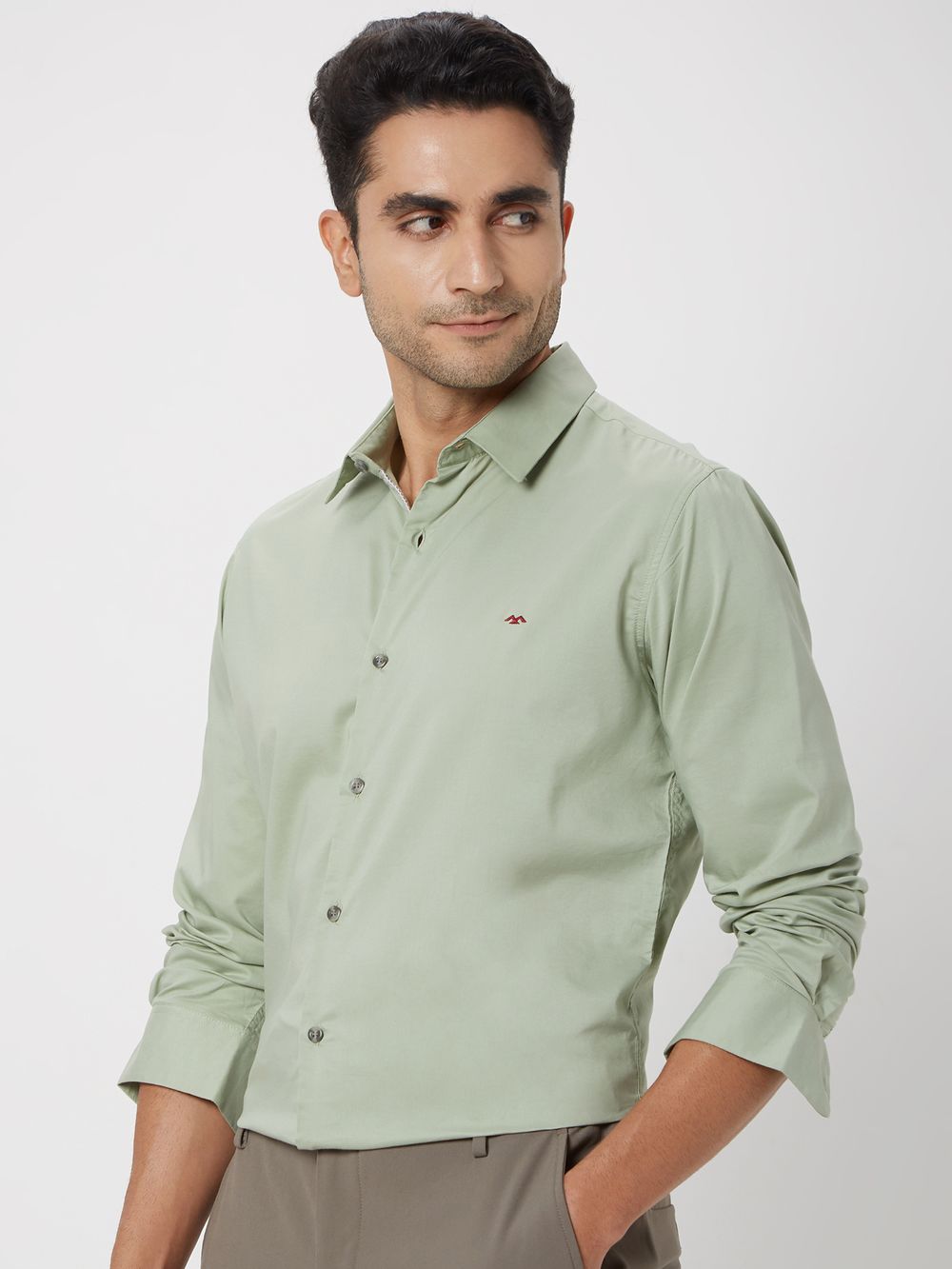 Light Olive Lightweight Stretch Shirt