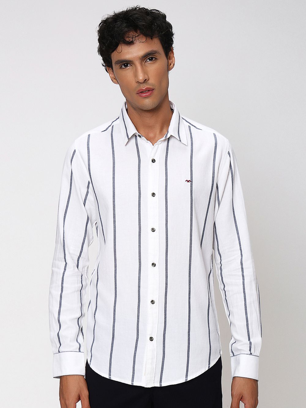 White Candy Stripe Shirt 