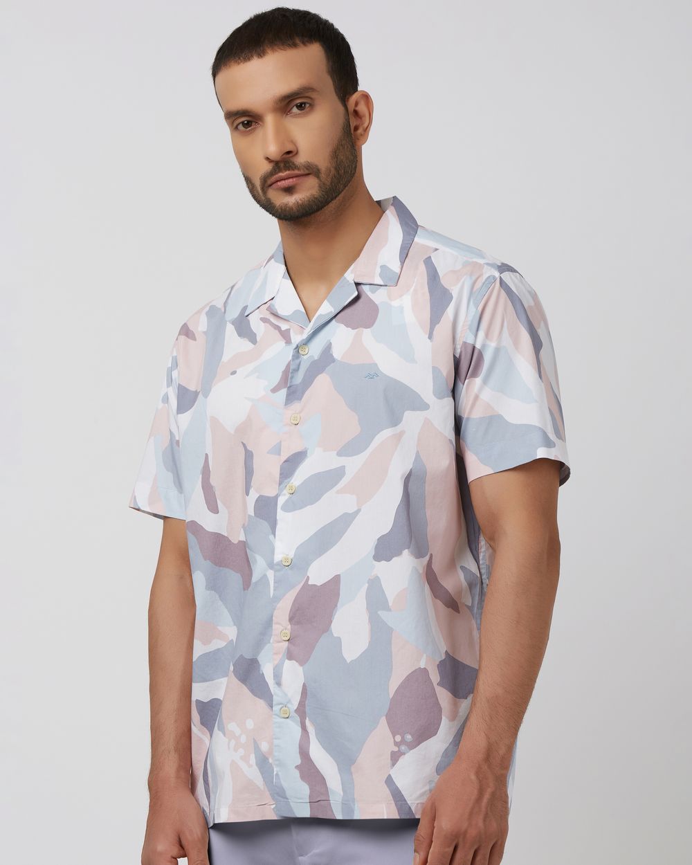 Multicolour Resort Print Relaxed Fit Casual Shirt