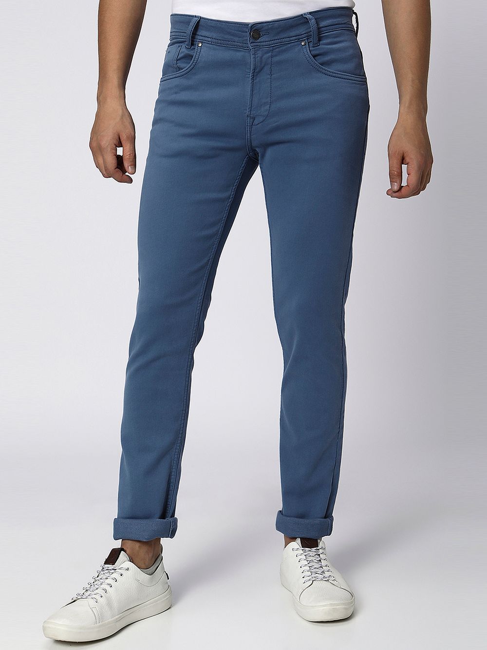 Blue Grey Super Slim Fit Stretch Jeans