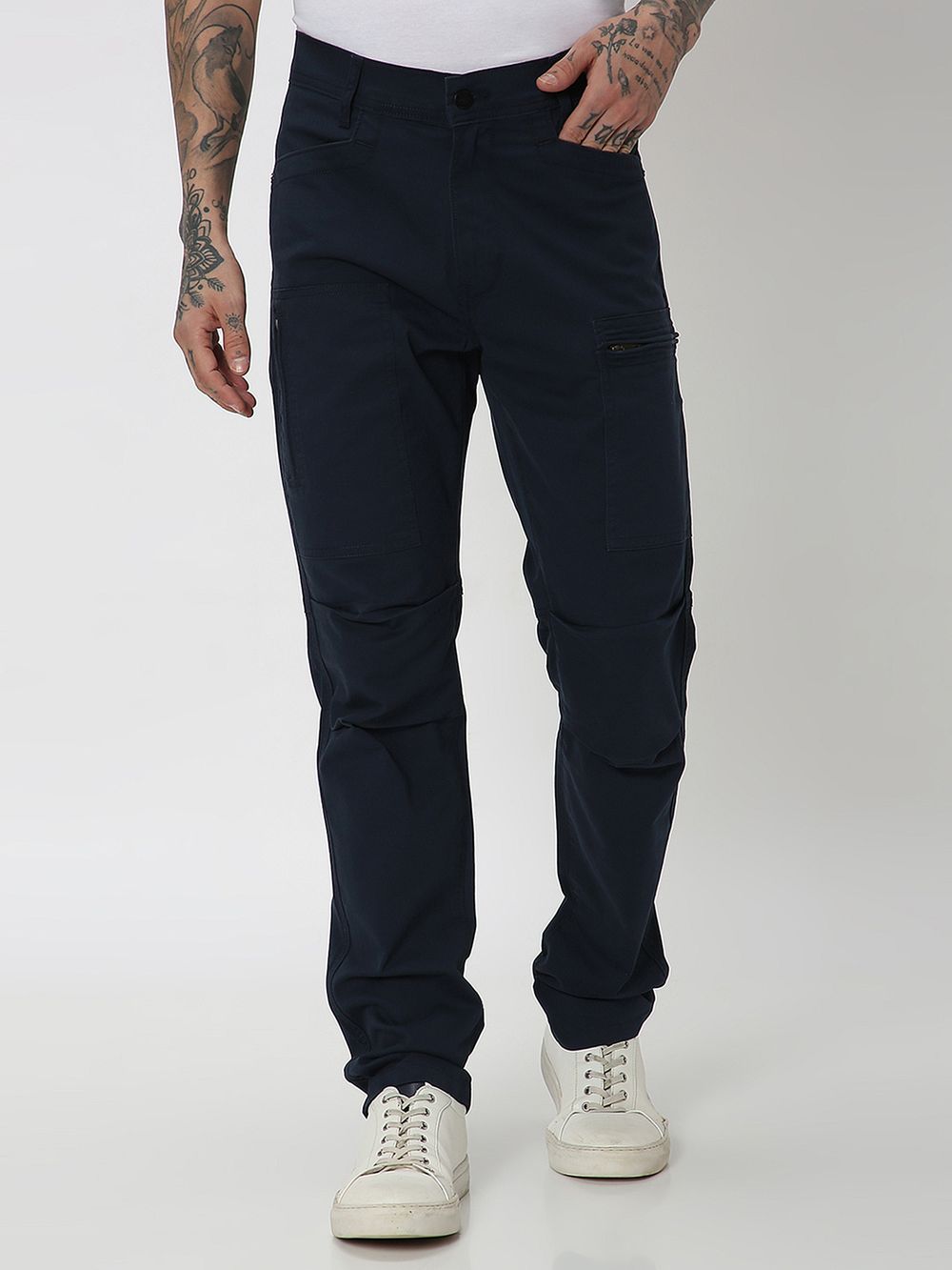 Navy Sport Fit Cargos