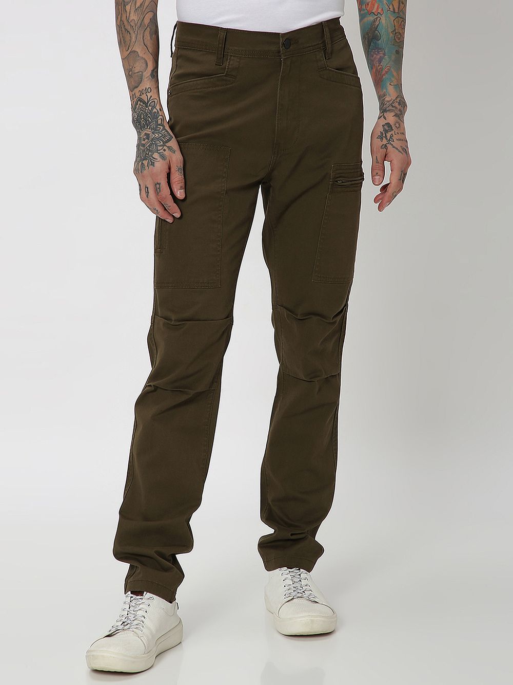 Olive Sport Fit Cargos