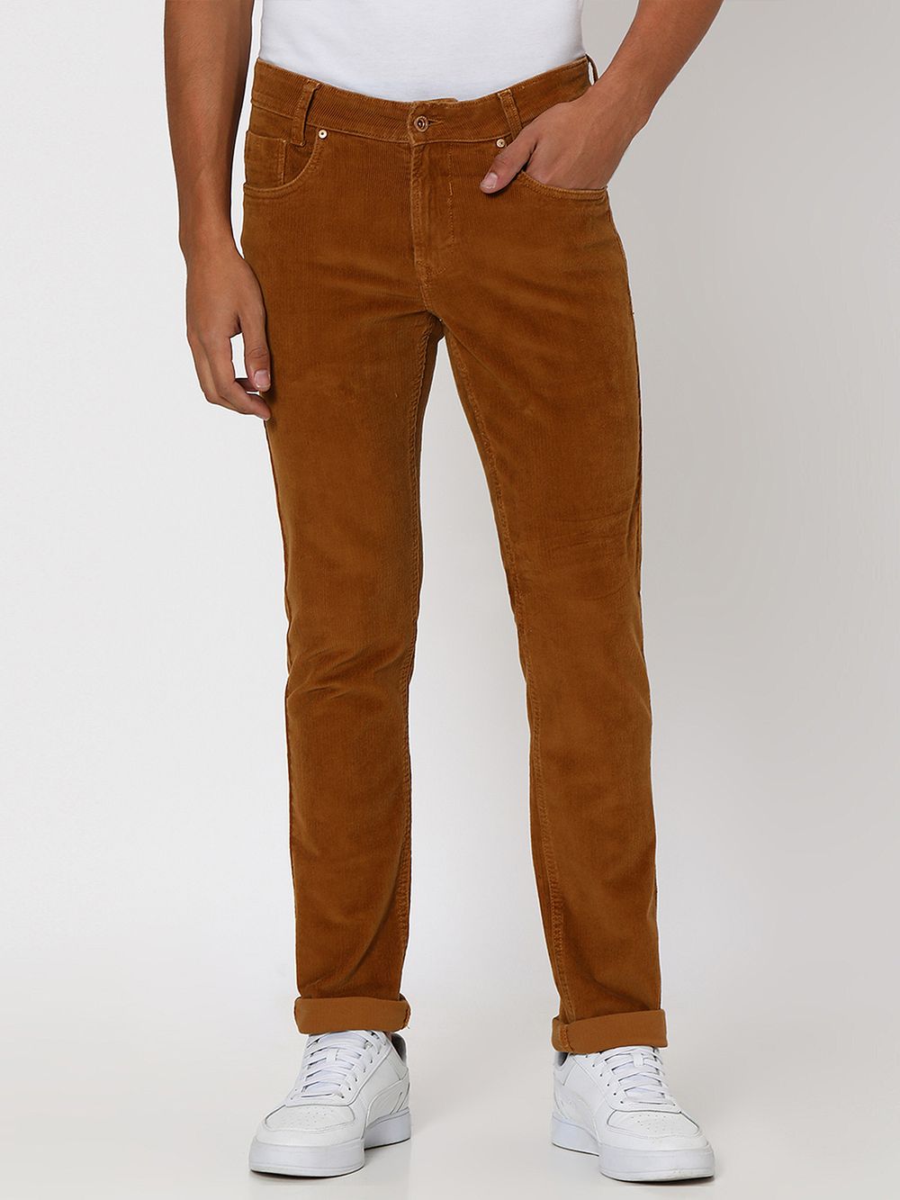 Khaki Super Slim Corduroy Jeans