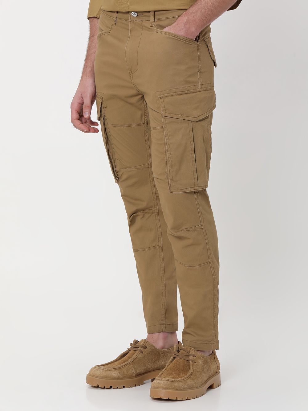 Khaki Slim Fit Cargo