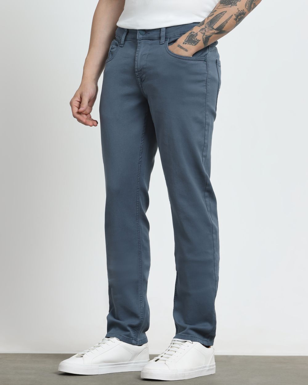 Blue Grey Super Slim Fit Jeans