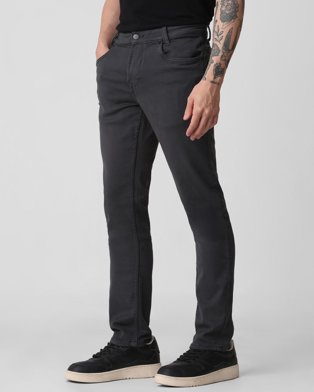 Grey Super Slim Fit Superstretch Coloured Jeans