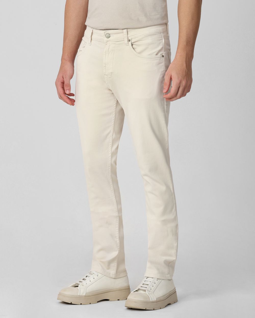 Off White Straight Fit Superstretch Coloured Jeans
