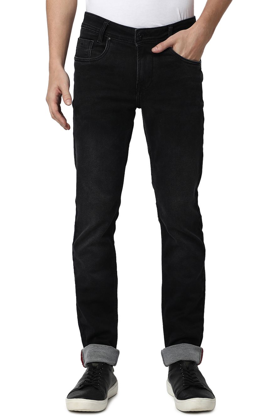 Black Super Slim Fit Denim Deluxe Stretch Jeans