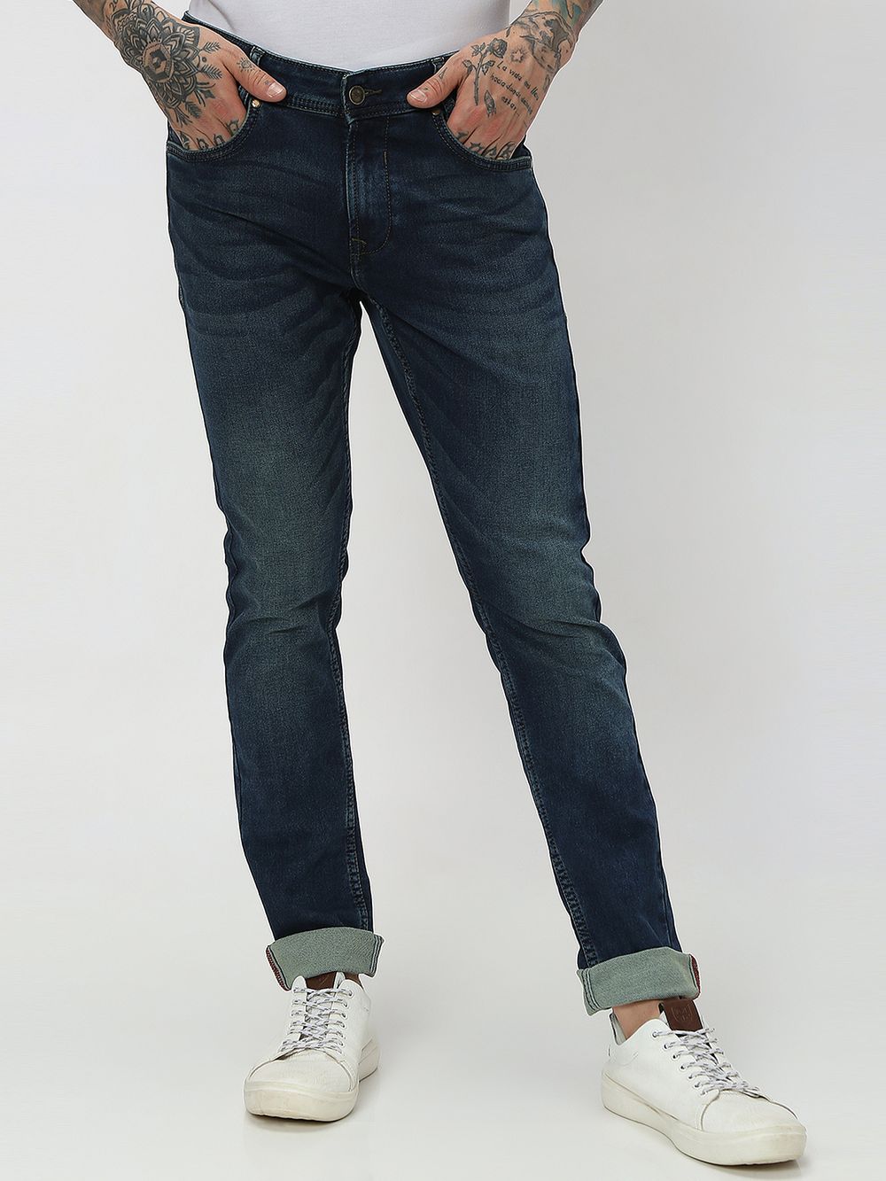 Tinted Skinny Fit Denim Deluxe Stretch Jeans