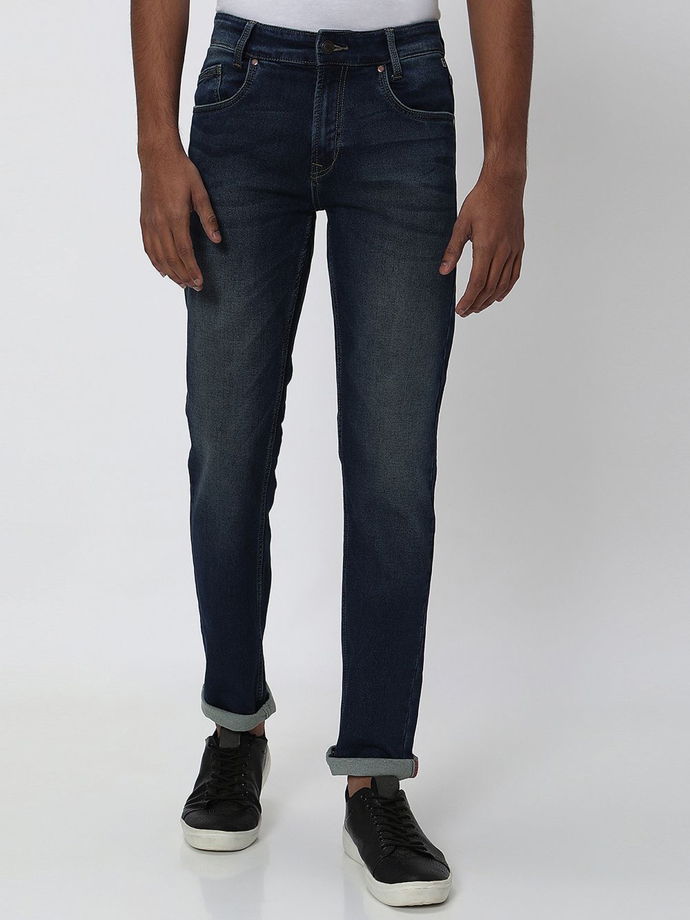 Tinted Straight Fit Denim Deluxe Stretch Jeans