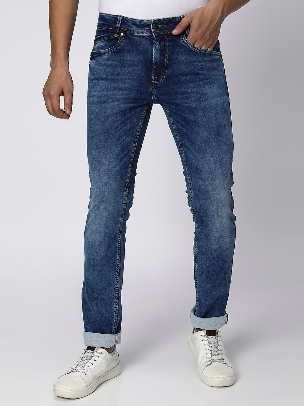 Indigo Blue Super Slim Fit Denim Deluxe Stretch Jeans