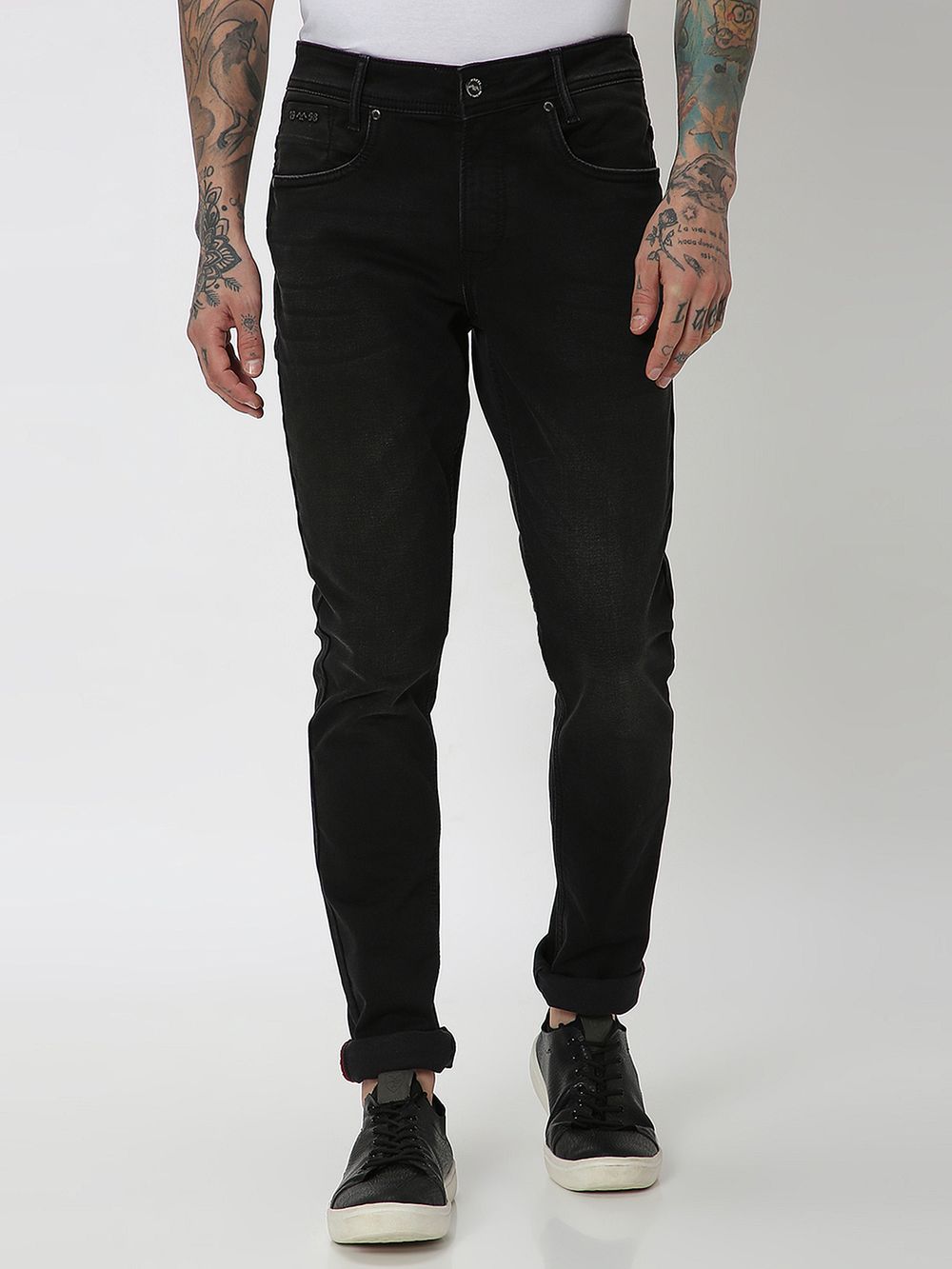 Black Skinny Fit Denim Deluxe Stretch Jeans
