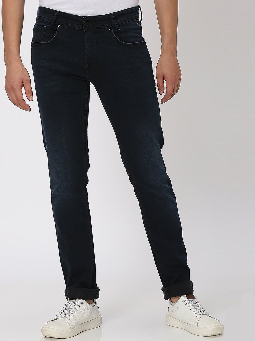 Blue Black Super Slim Fit Flyweight Jeans