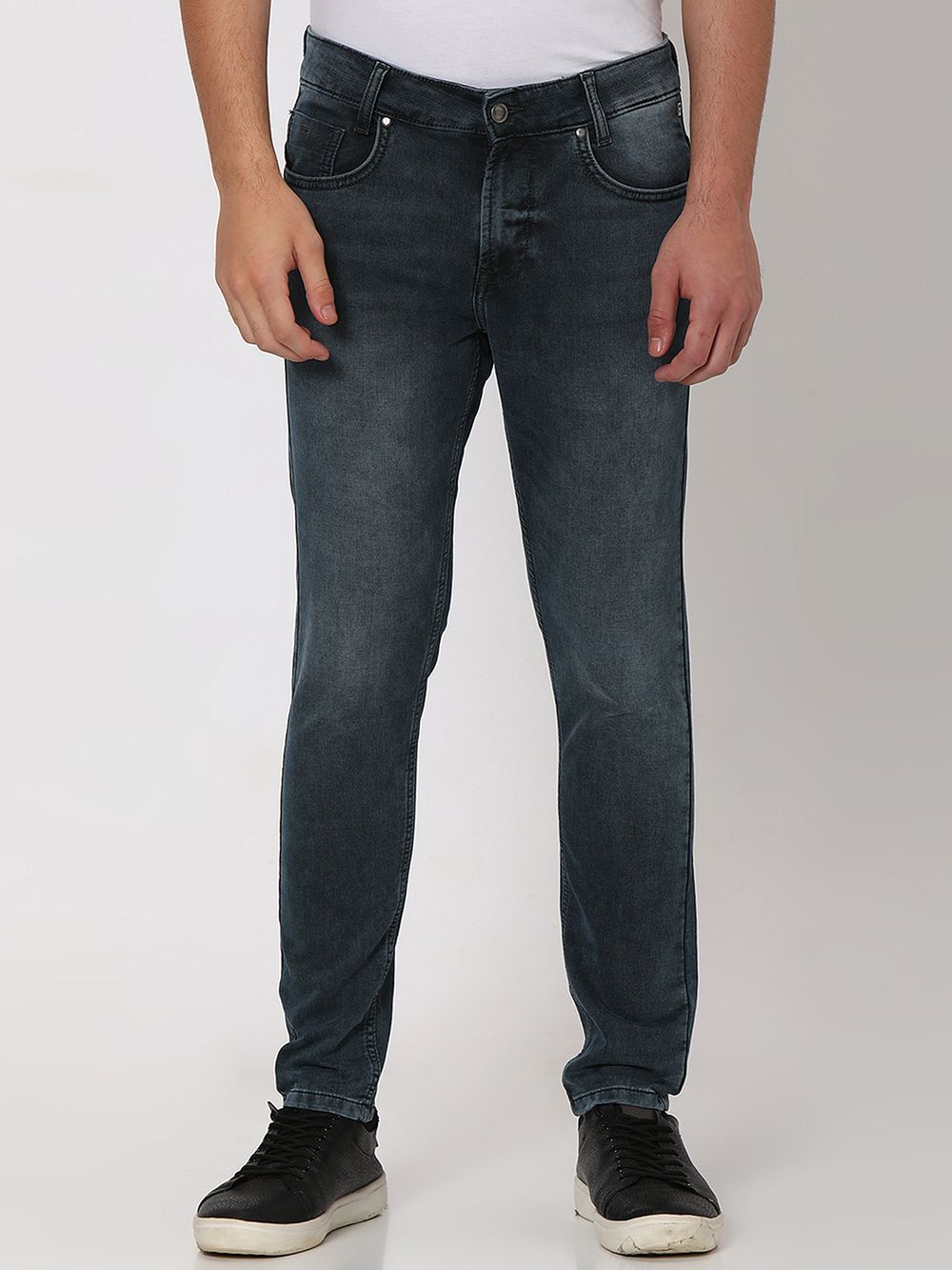 Olive Ankle Length Denim Deluxe Stretch Jeans