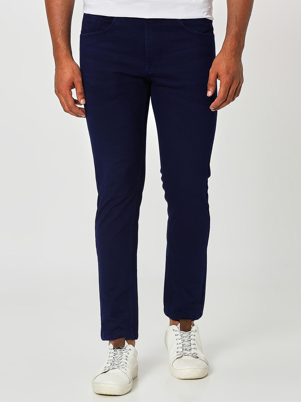 Deep Indigo Blue Ankle Length Jeans