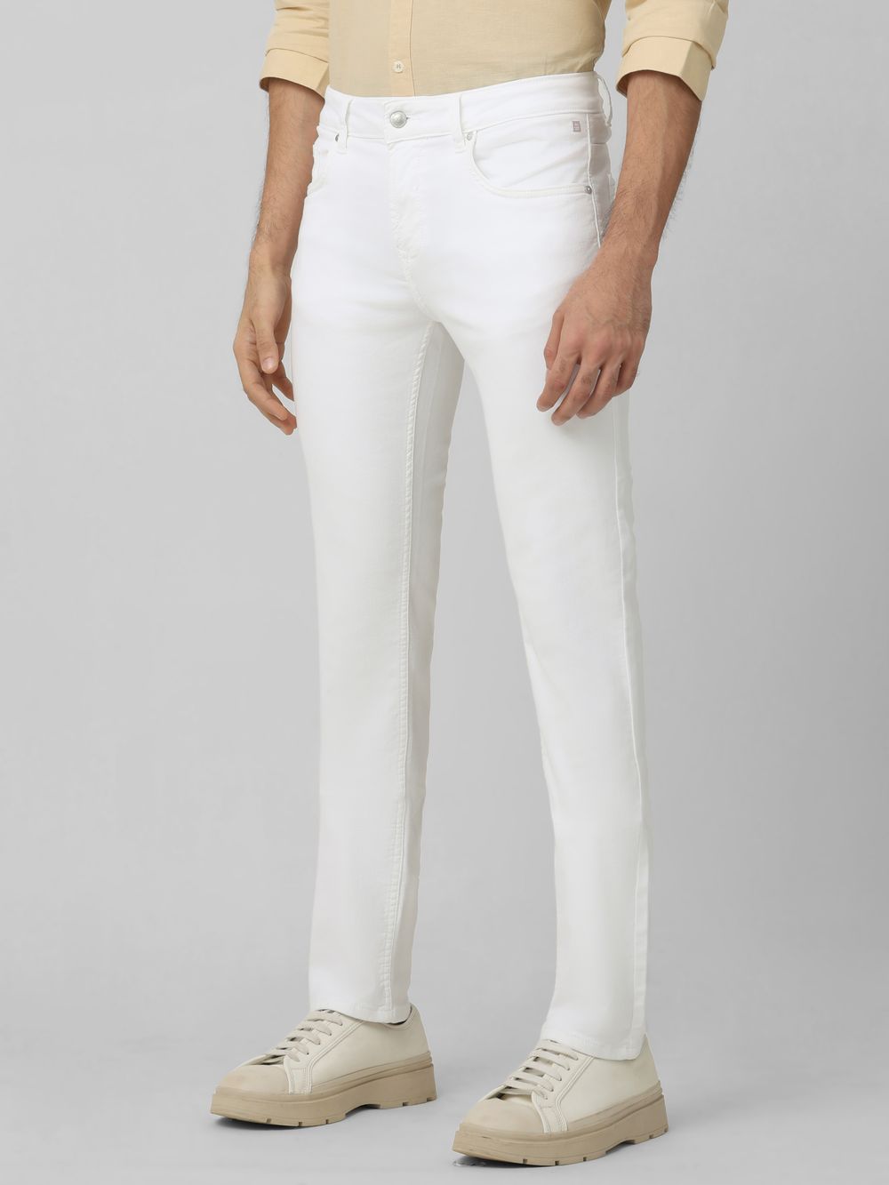 White Super Slim Fit Denim Deluxe Stretch Jeans