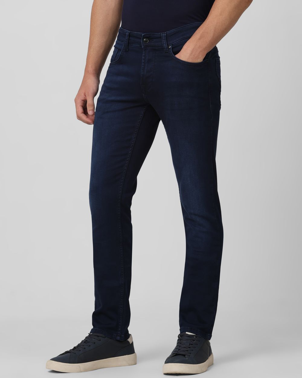 Deep Indigo Blue Super Slim Fit Flyweight Jeans