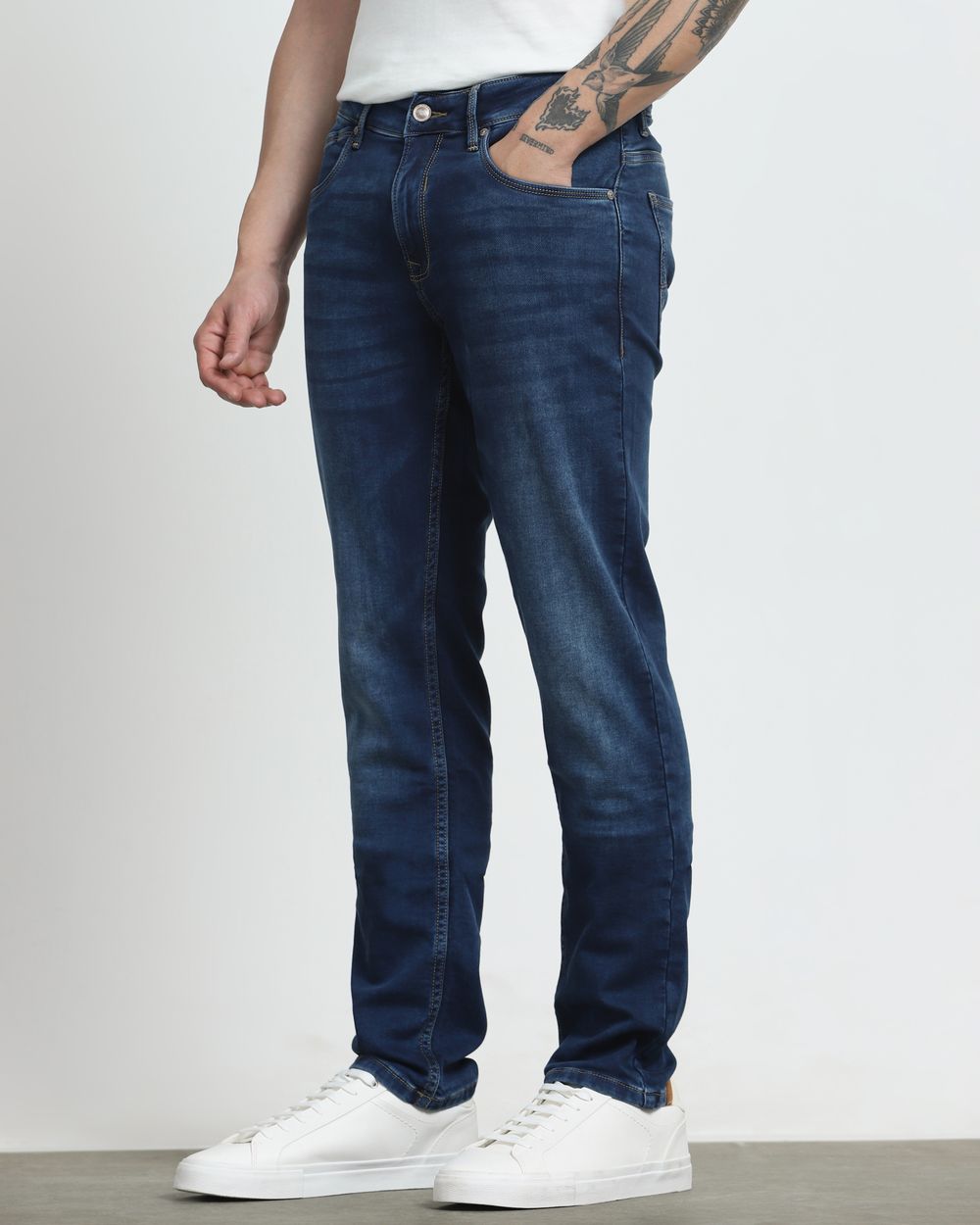 Dark Indigo Blue Super Slim Fit Jeans