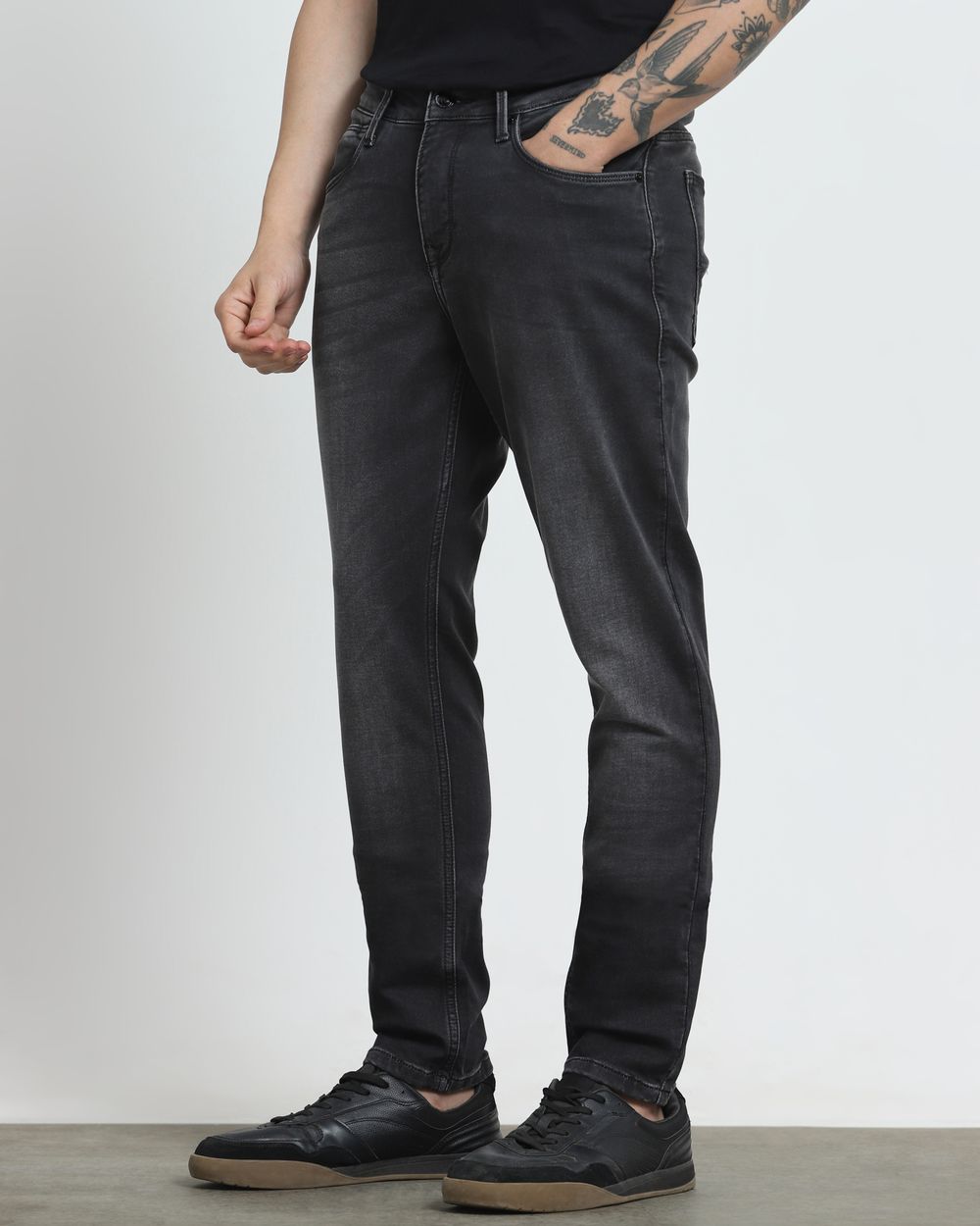Charcoal Skinny Fit Jeans