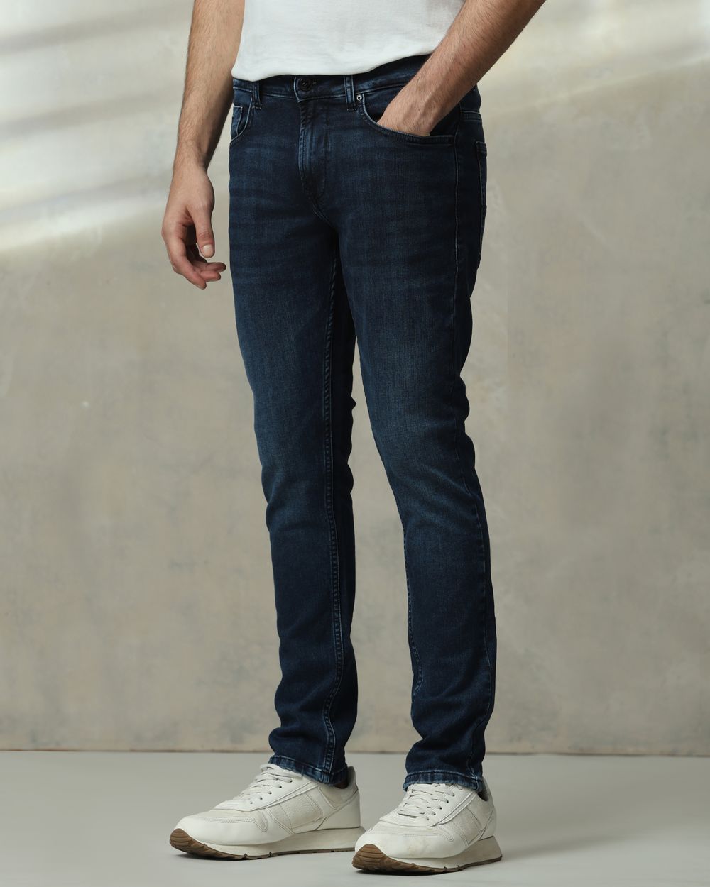 Blue Black Skinny Fit Jeans