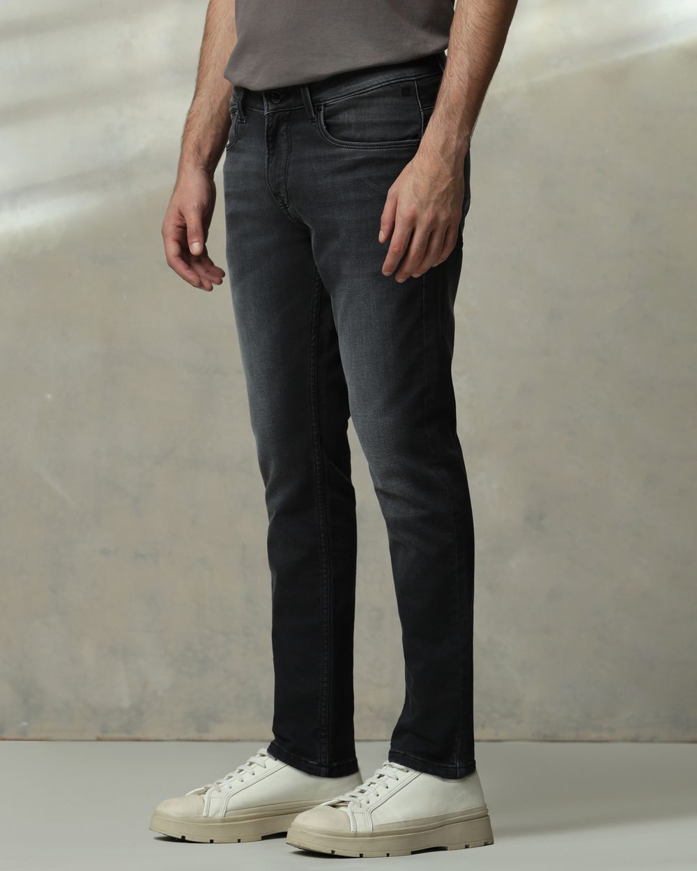Charcoal Ankle Length Jeans