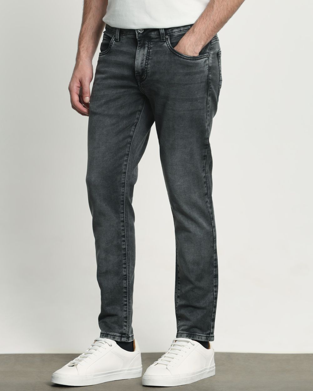 Charcoal Ankle Length Jeans
