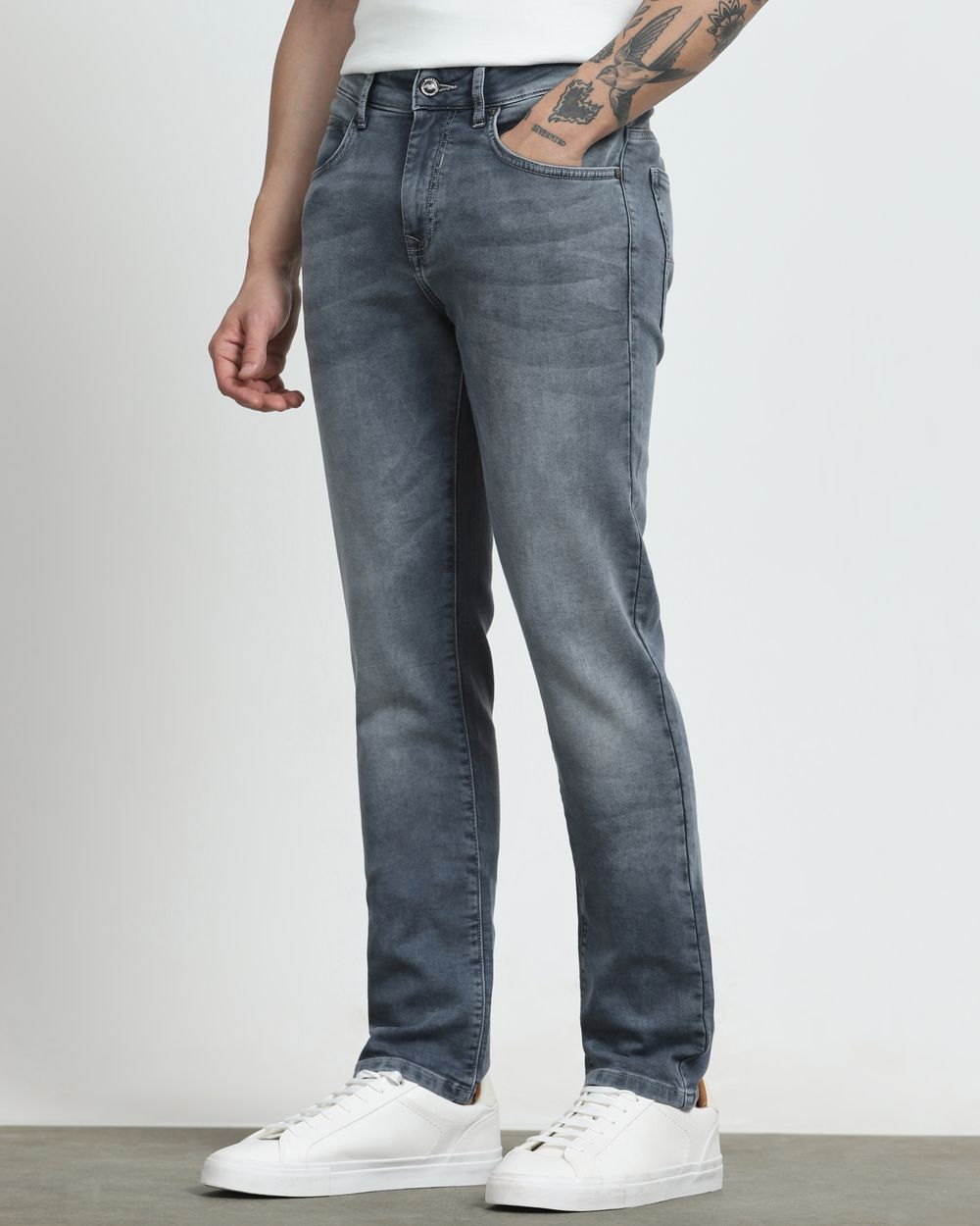 Grey Super Slim Fit Jeans