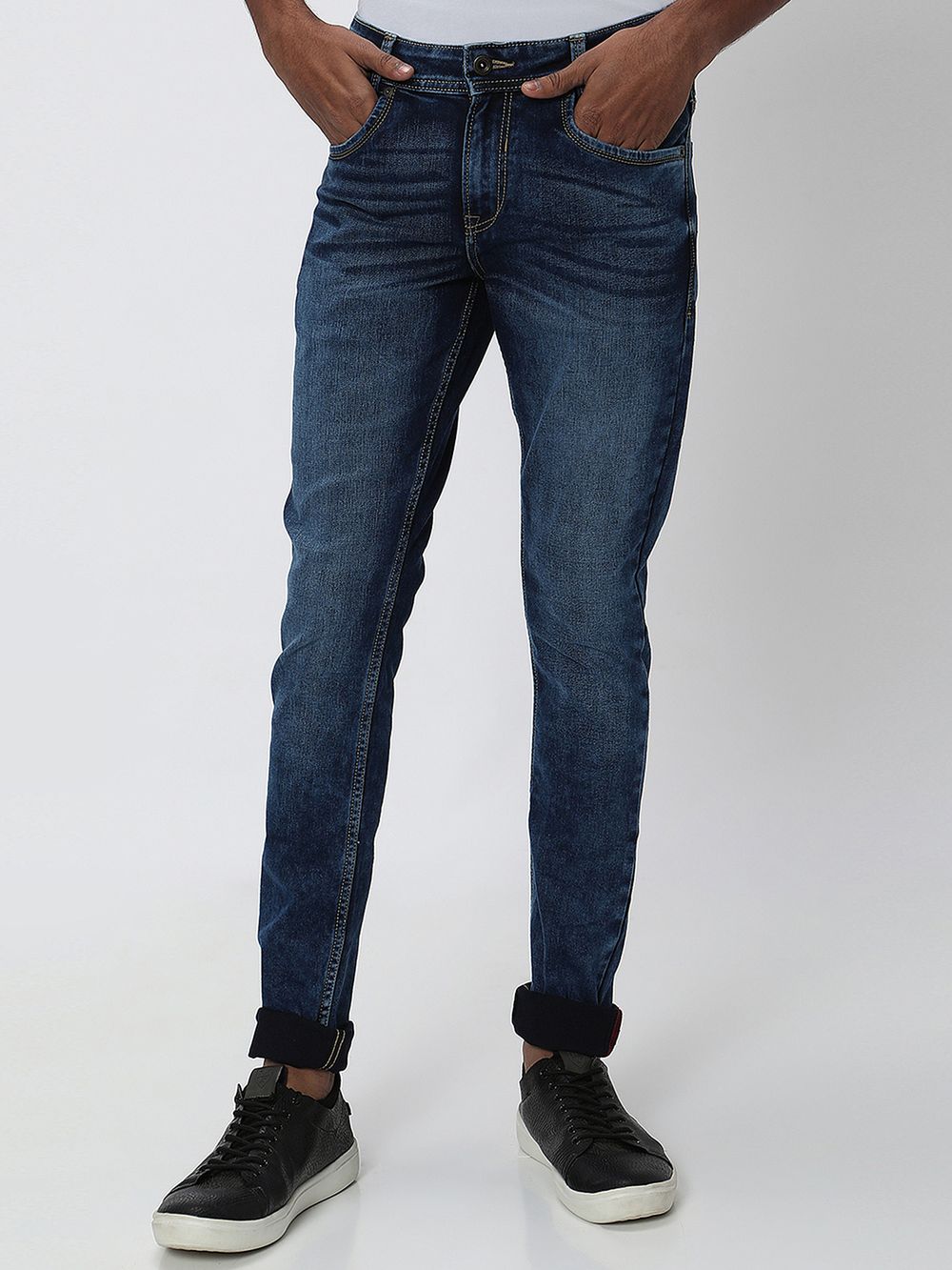 Indigo Blue Skinny Fit Originals Stretch Jeans